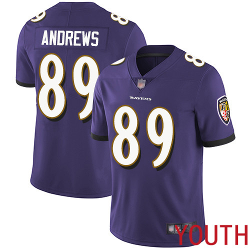 Baltimore Ravens Limited Purple Youth Mark Andrews Home Jersey NFL Football #89 Vapor Untouchable->youth nfl jersey->Youth Jersey